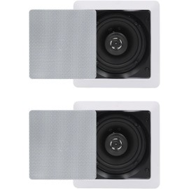 Herdio 5.25" Bluetooth Ceiling Speakers Wall Flush Mount Speakers for Home