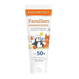 PAEDIPROTECT Family Sun Cream SPF 50+ 200 ml, Sun Protection for Baby, Children and Adults, No Perfume and Microplastics, Vegan