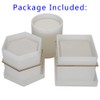 6 Pack 3 Pack Big DIY Planter Pot Mold, Hexagon,