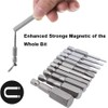 Bestgle 20 Pcs Magnetic Hex Head Allen Wrench Drill Bit