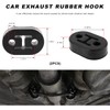 BWBWND 2PCS Car Rubber Exhaust Hanger, 2 Holes 0.47 Inch