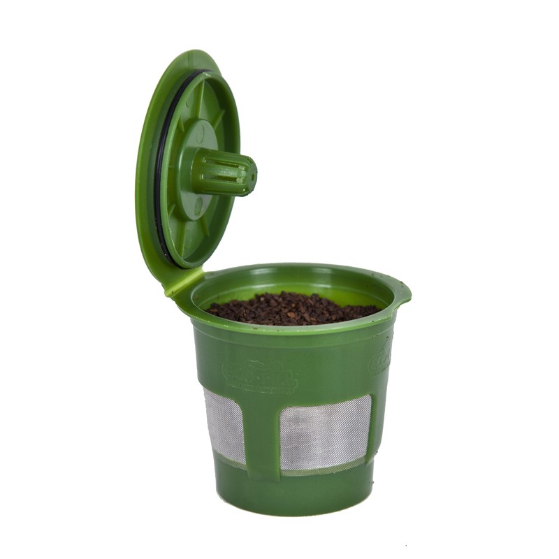 Perfect Pod Eco-Fill 4 Pack Refillable Capsules and Coffee Scoop,