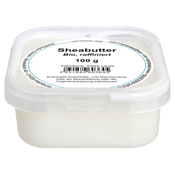 Shea Butter 100 g Organic Certified Vegan Refined for Natural Cosmetics