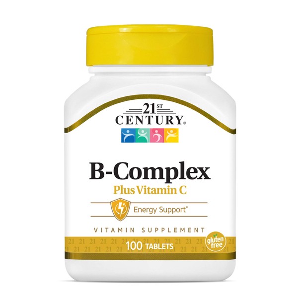 21st Century B Complex Plus Vitamin C, 100 Tablets