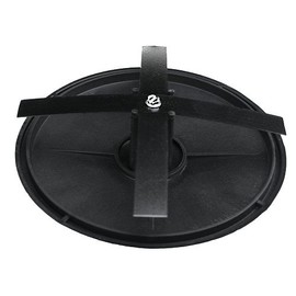 4" Round Light Pole Top Cap- Black Plastic