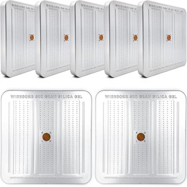 Wisesorb 7 Packs 500 Gram Desiccant Canisters, Indicating & Rechargeable Gun Safe Dehumidifier, Portable Desiccant Canister, Silica Gel Moisture Absorber for Storage