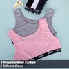 LOREZA ® 5 Mädchen Bustier Baumwolle BH Sport Bra (164-170,