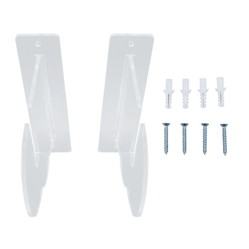 2PCS Skateboard Wall Mount Display Rack Acrylic Skateboard Wall Hanger