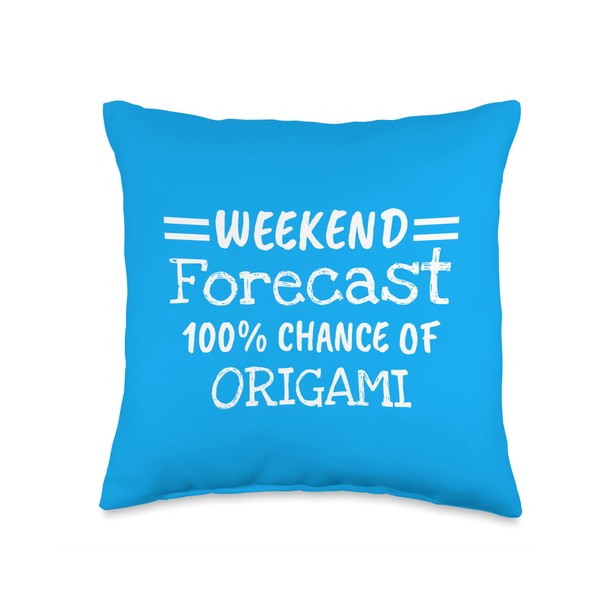 Weekend Forecast Origami Throw Pillow