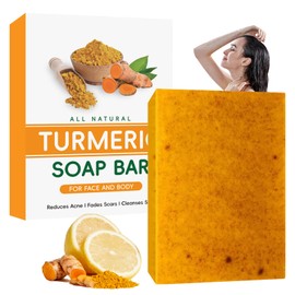 Soleneva Turmeric Soap Turmeric Soap for Face and Body Bath Soap (1)