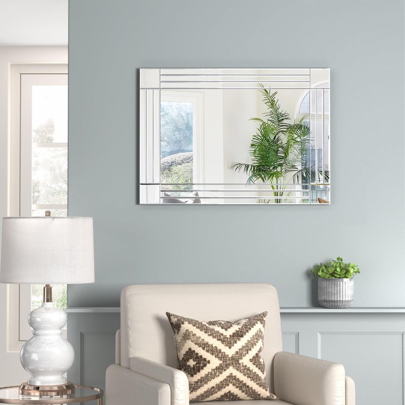 GOAND Decorative Wall Mirror Gorgeous Silver Mirror for bedrooms, bathrooms,