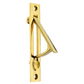 IDH by St. Simons 14020-003 Professional Grade Quality Solid 4" Edge Pull, Polished Brass