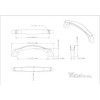 Aiden 4-7/8" Overall Length Cabinet pull 993-96DBAC