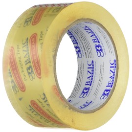 BAZIC 1.88" X 109.3 Yards Clear Packing Tape