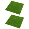WINDAWNKE 4 Pack Artificial Grass 12 x 12 Inches Miniature
