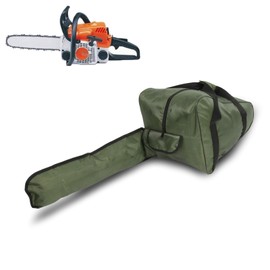 Chainsaw Carry Bag, Chainsaw Carrying Bag Carrying Cases Heavy Duty Oxford Cloth Portable Storage Bag for Lumberjack, Suitable for 20 inches Sawboard (Green)