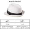 Straw Trilby Hat for Men - Summer Sun Fedoras Travel