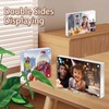 YMYKLB Acrylic Picture Frame, 5x5 Inch Acrylic Photo Frames Horizontal