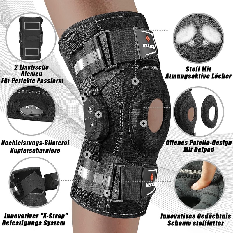 NEENCA Knee Brace for Knee Pain, Adjustable Knee Support with