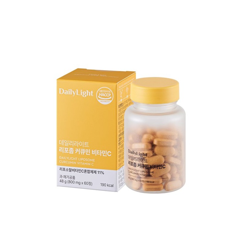 Daily Light 데일리라이트 리포좀 커큐민 비타민C 60정 1개 Daily Light