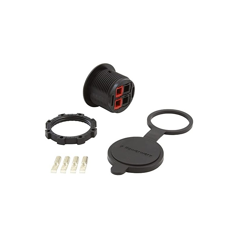 Powerwerx PanelPole2, Panel Mount Housing for Two Anderson Powerpole Connectors