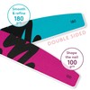 Mylee 3 Pack Double Sided Half Moon Nail File 100/180