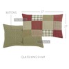 VHC Brands Farmhouse Brick Red Patchwork Cotton Prairie Winds Bedding