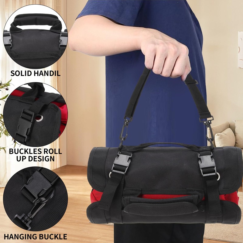 W WINTMING Tool Roll Bag, Tool Bag Organizer, Tool Carrier