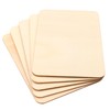 50 PCS 6 x4 Inch Unfinished Basswood Blanks, Rectangle Wood