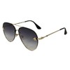 Blue Island Fashion Culture Women's Beehave Bee Charm Aviator Sunglasses,