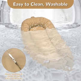 EAQ Baby Lounger Cover, Portable Baby Nest Cover Breathable & Soft, Organic Cotton, Newborn Essentials