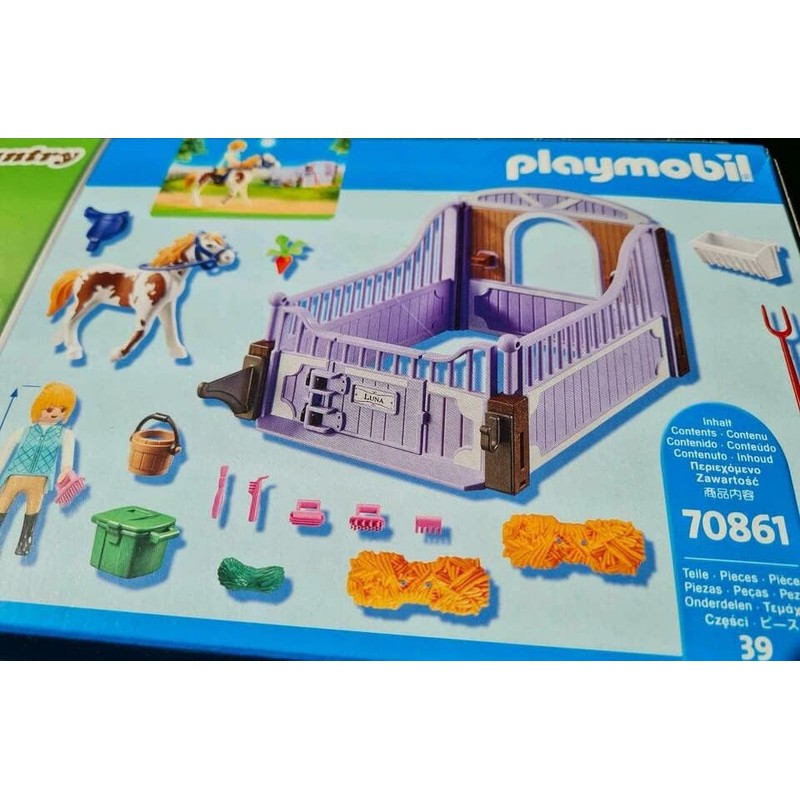 Playmobil 70861 Pony Horse Rider Care Box Purple and Accessories