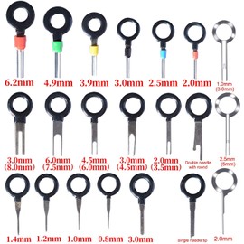 CESFONJER Car Cable Plug Removal Tool Terminal Connector Disassembly Release Tool for Flat and Round Plug Contacts Pack of 21