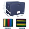ENGPOW File Box with Lock, Fireproof Document Box with Pockets,