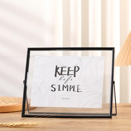 ANAZOZ Fotorahmen 20x15 cm, Bilderrahmen Hochzeit Bilder Aufstellen, Querformat Fotorahmen Einfach Modern 1 Stück