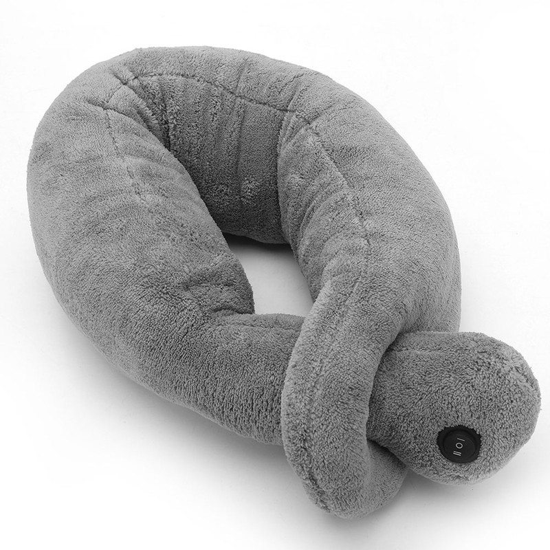 Vibrating Massaging Neck Pillow Massage Therapy Cushion Relax Muscles Relieve