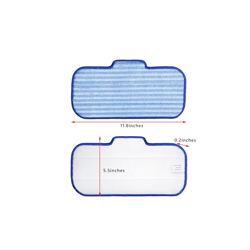 6 PCS Microfiber Replacement Pads for Steam Mops - Durable