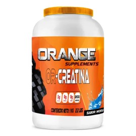 Creatina Monohidratada Suplemento 1kg 100 Servi Orange Mango