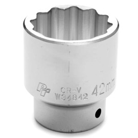 Performance Tool W34842 3/4-Inch Drive 12-Point Standard Socket 42mm