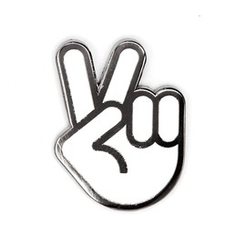 These Are Things Peace Sign Hand Enamel Pin