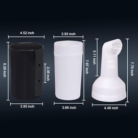 NOKINS Golf Cart No Drilling Sand Bottle for EZGO Club Car Yamaha, Divot Filler Sand Bottle Assembly with Rattle Proof Holder for Golf Carts (Set of 1)