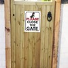 Shawprint PLEASE CLOSE THE GATE METAL SIGN DOG THEME 200MM