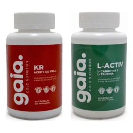 Kit Salud Activa Aceite De Krill Omega 3 60 Caps 450 Mg  L Carnitina Quema Grasa 60 Caps 600 Mg                                                       