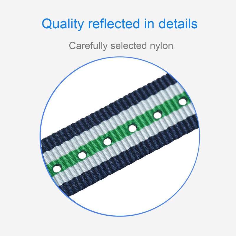 Replacement Thin Nylon Watch Strap Bands (10, 12, 13, 14,