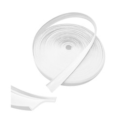 Sandfren 1" RV Insert Molding Trim, 25FT Vinyl Travel Trailer Screw Cover Trim, Gutter Corner Channel Seam Roof Edge Track Exterior Weather Stripping, Universal for Motorhomes