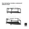 Umbra Cubiko Shower Bin Caddy Set, Corner, Black