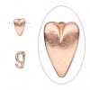 JBB Findings Bail, 4 Copper Plated Brass 8x5.5mm Heart Bail
