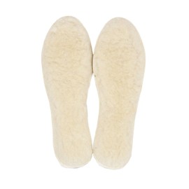 LAMBAA Sheep Wool Fleece Insoles White 6 Women/4 Men