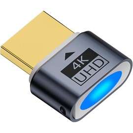 Wowfast HDMI Dummy Plug, HDMI Dongle Virtual Monitor Display Emulator 4K @ 60Hz for Windows Mac OSX Linux (with Indicator Light)