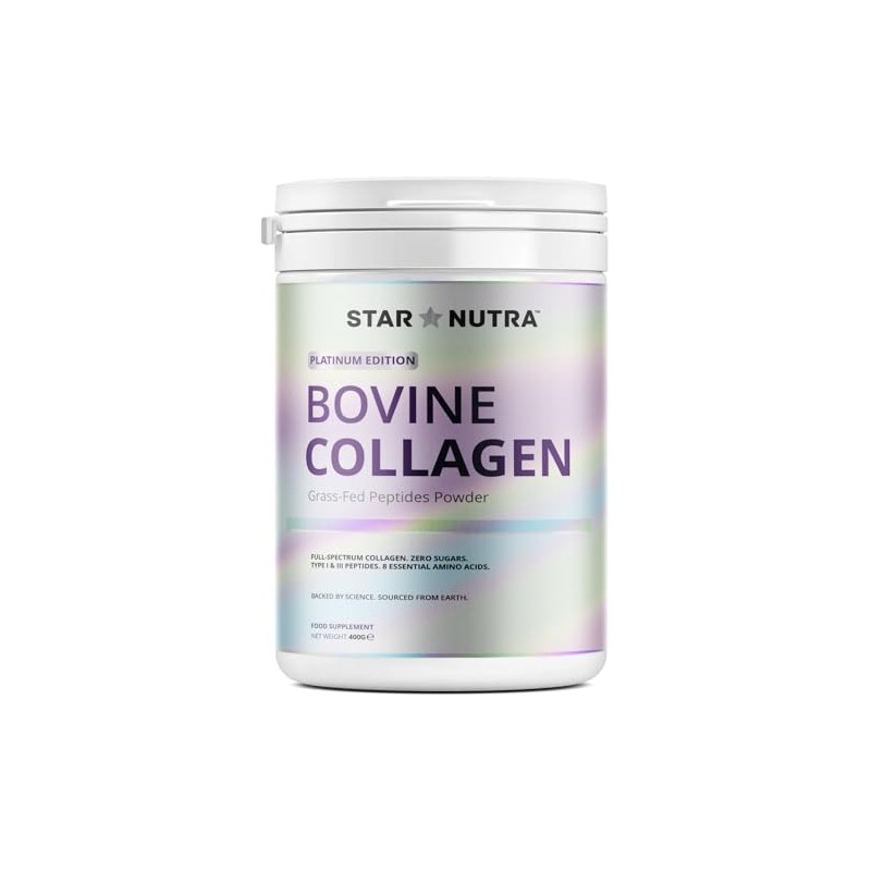 Pure Collagen Powder 400g Grass-Fed Hydrolysed Type I & III